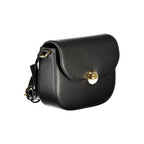 Furla Nero leather woman’s crossbody bag with adjustable strap and sleek design, featuring a smooth finish and subtle branding.