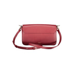 Furla Rosso leather women's handbag with sleek design and top handle, featuring gold-tone hardware and a spacious interior.