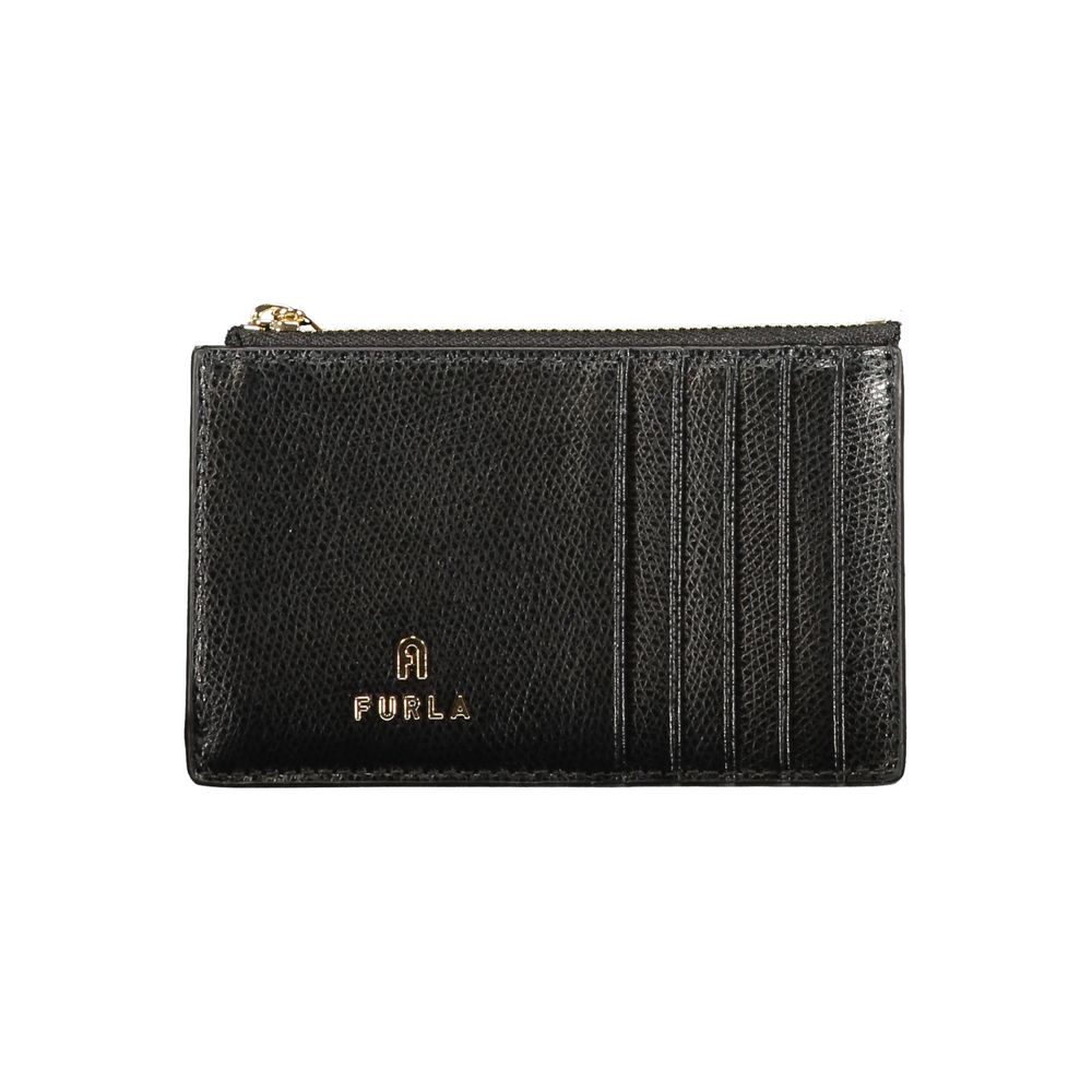 Furla Black Leather Women Wallet Furla