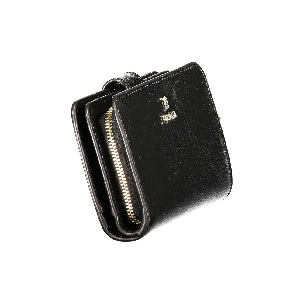 Furla Black Leather Women Wallet Furla