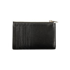 Black leather women’s wallet by Furla featuring a sleek design and multiple card slots.