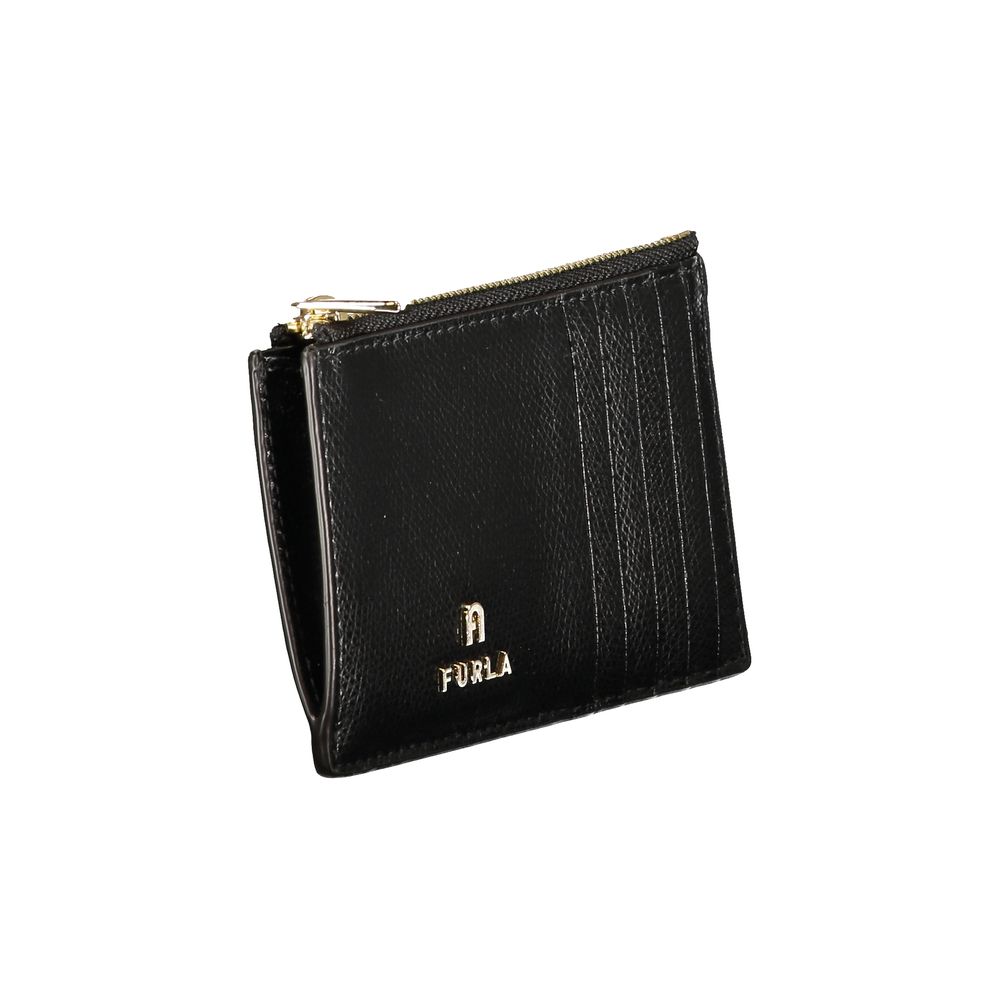 Furla Black Leather Women Wallet Furla
