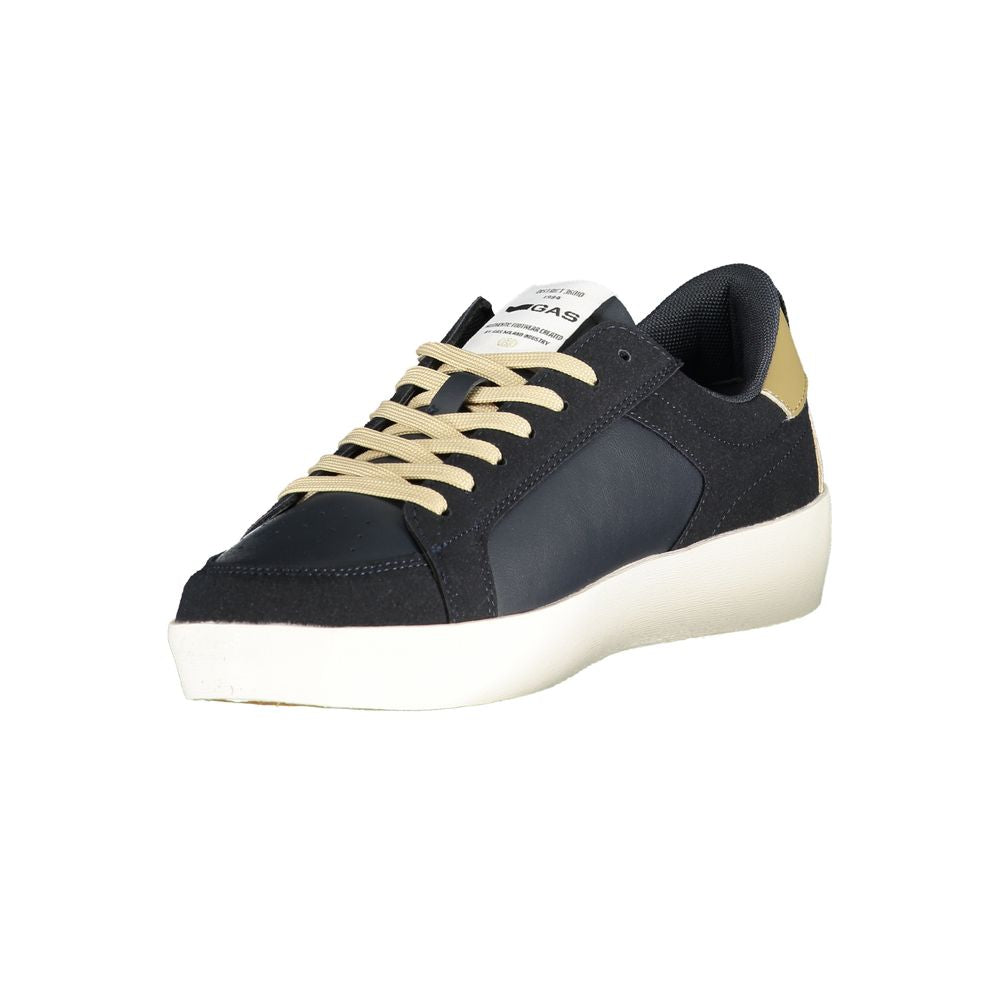 Blue Gas polyurethane men's sneaker with breathable mesh and cushioned sole, stylish athletic footwear for casual wear.