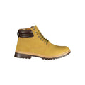 Beige Gas polyurethane men's ankle boots with sleek design and rounded toe, perfect for casual and smart outfits.