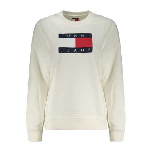 Tommy Hilfiger Bianco Cotton Women Sweatshirt Tommy Hilfiger