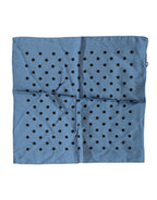 Dolce & Gabbana Blue Polka Dot Square Handkerchief Scarf Dolce & Gabbana