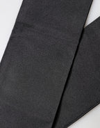 Dolce & Gabbana Black Silk Fringes Neck Wrap Foulard Scarf