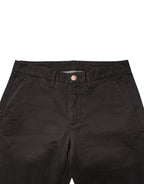 Sun68 Dark Brown Cotton Stretch Skinny Mid Waist Men Trouser Pants - Eljoys Fashion 