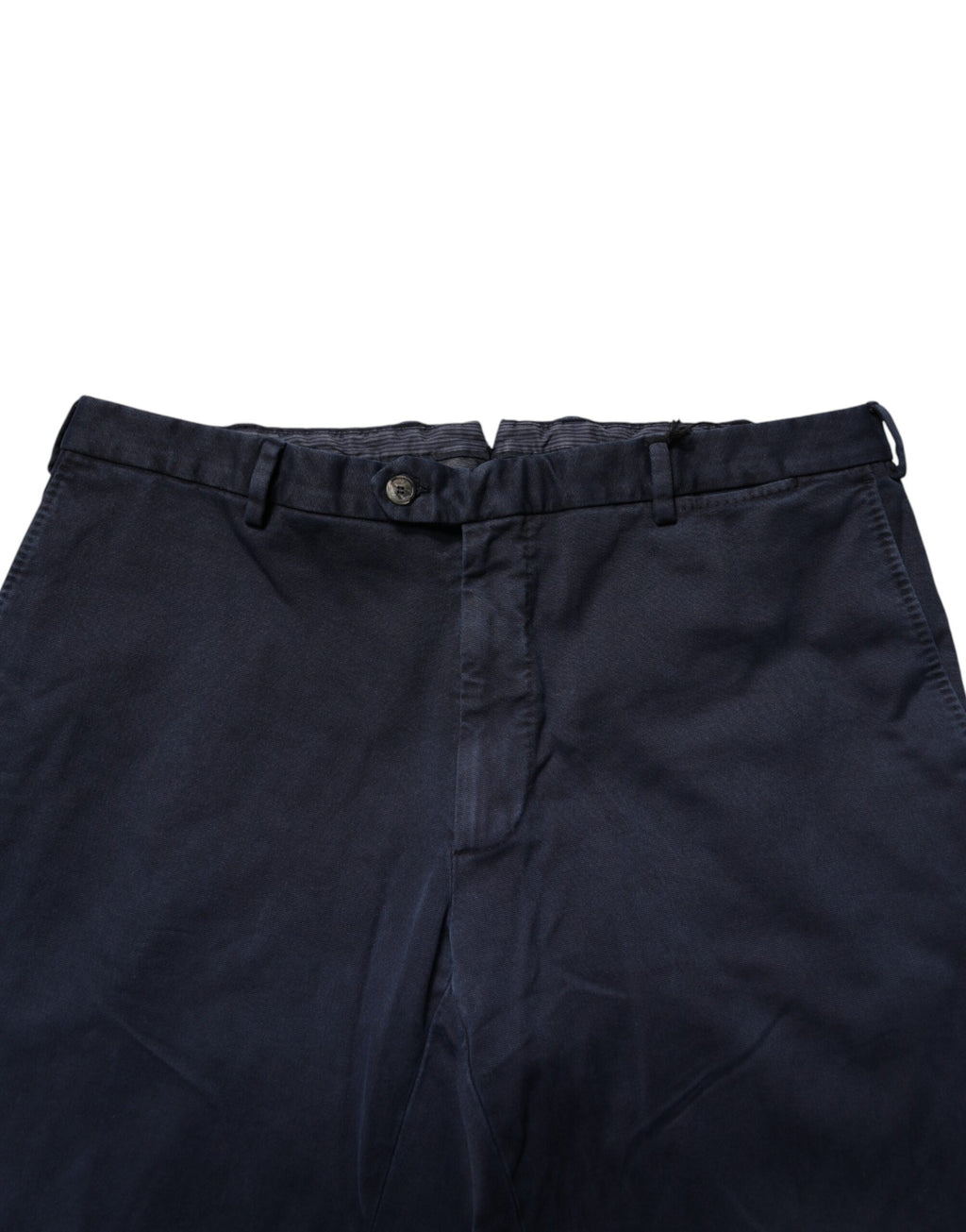 Santaniello Dark Blue Mid Waist Skinny Chino Trouser Pants Santaniello