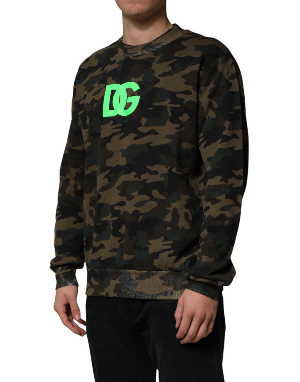 Dolce & Gabbana Multicolor Camouflage Men Sweatshirt  Sweater - Eljoys Fashion 