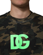 Dolce & Gabbana Multicolor Camouflage Men Sweatshirt  Sweater - Eljoys Fashion 