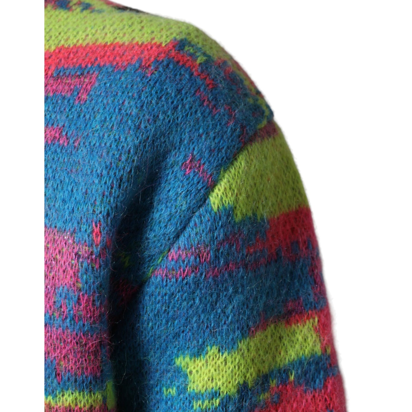 Dolce & Gabbana Multicolor Men Crew Neck Pullover Sweater Dolce & Gabbana
