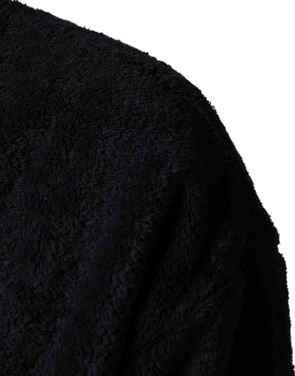 Dolce & Gabbana Black Cotton V-Neck Men Sweatshirt Sweater - Eljoys Fashion 