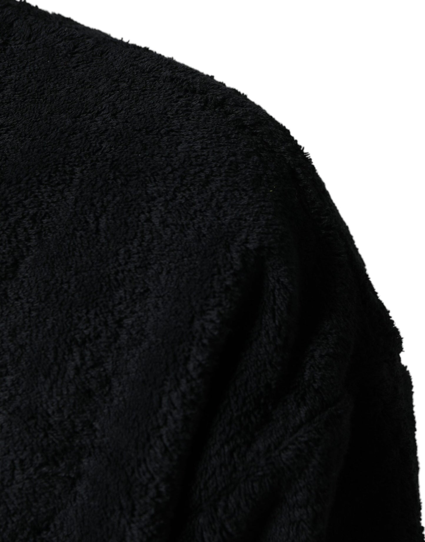 Dolce & Gabbana Black Cotton V-Neck Men Sweatshirt Sweater Dolce & Gabbana