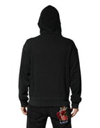 Dolce & Gabbana Black Full Zip Hooded Men Sweatshirt Sweater Dolce & Gabbana