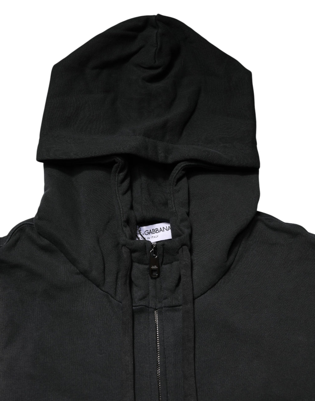 Dolce & Gabbana Black Full Zip Hooded Men Sweatshirt Sweater Dolce & Gabbana