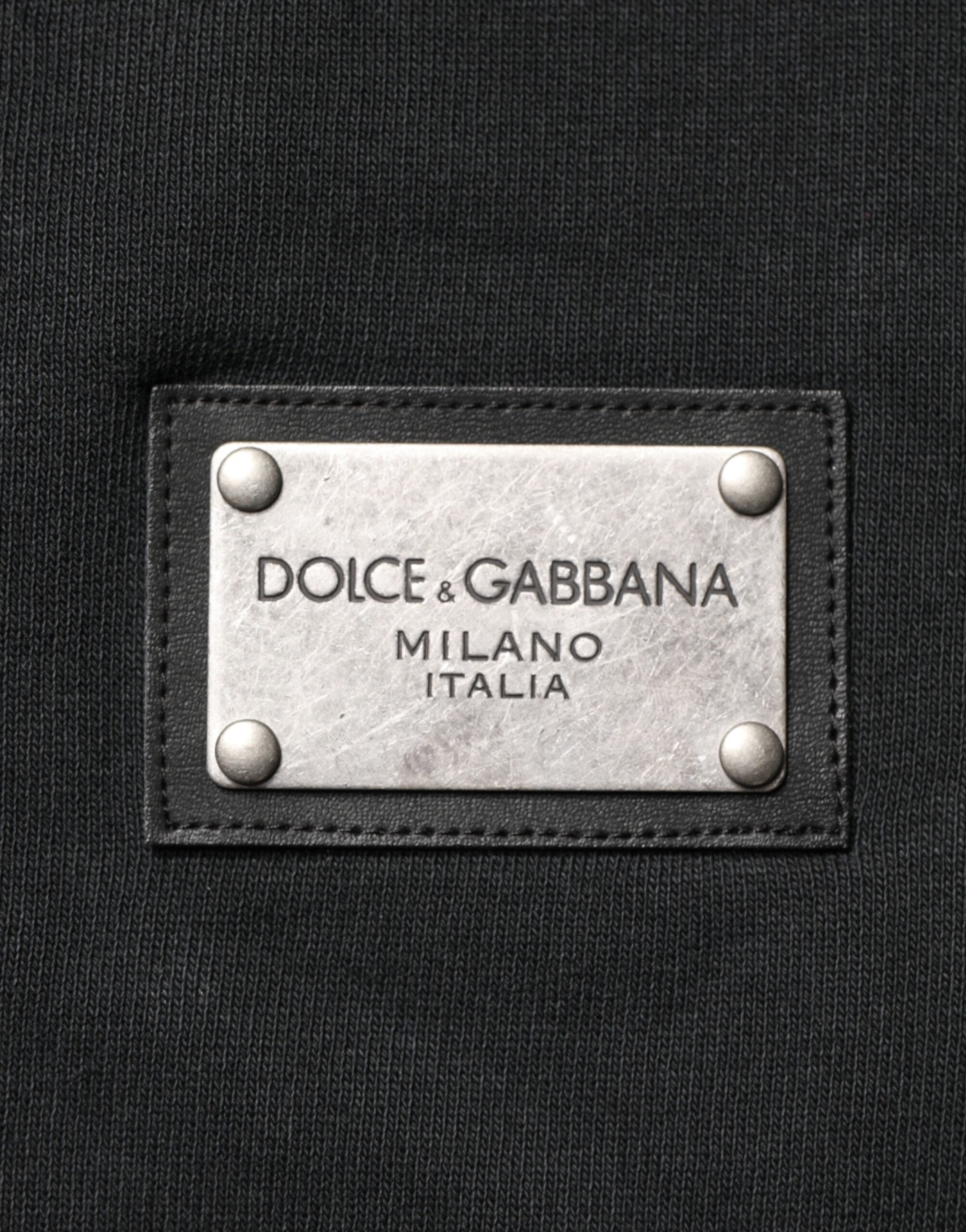 Dolce & Gabbana Black Full Zip Hooded Men Sweatshirt Sweater Dolce & Gabbana