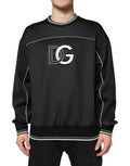 Dolce & Gabbana Black DG Logo Crew Neck Sweatshirt Sweater - Eljoys Fashion 