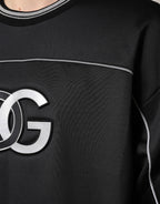 Dolce & Gabbana Black DG Logo Crew Neck Sweatshirt Sweater - Eljoys Fashion 