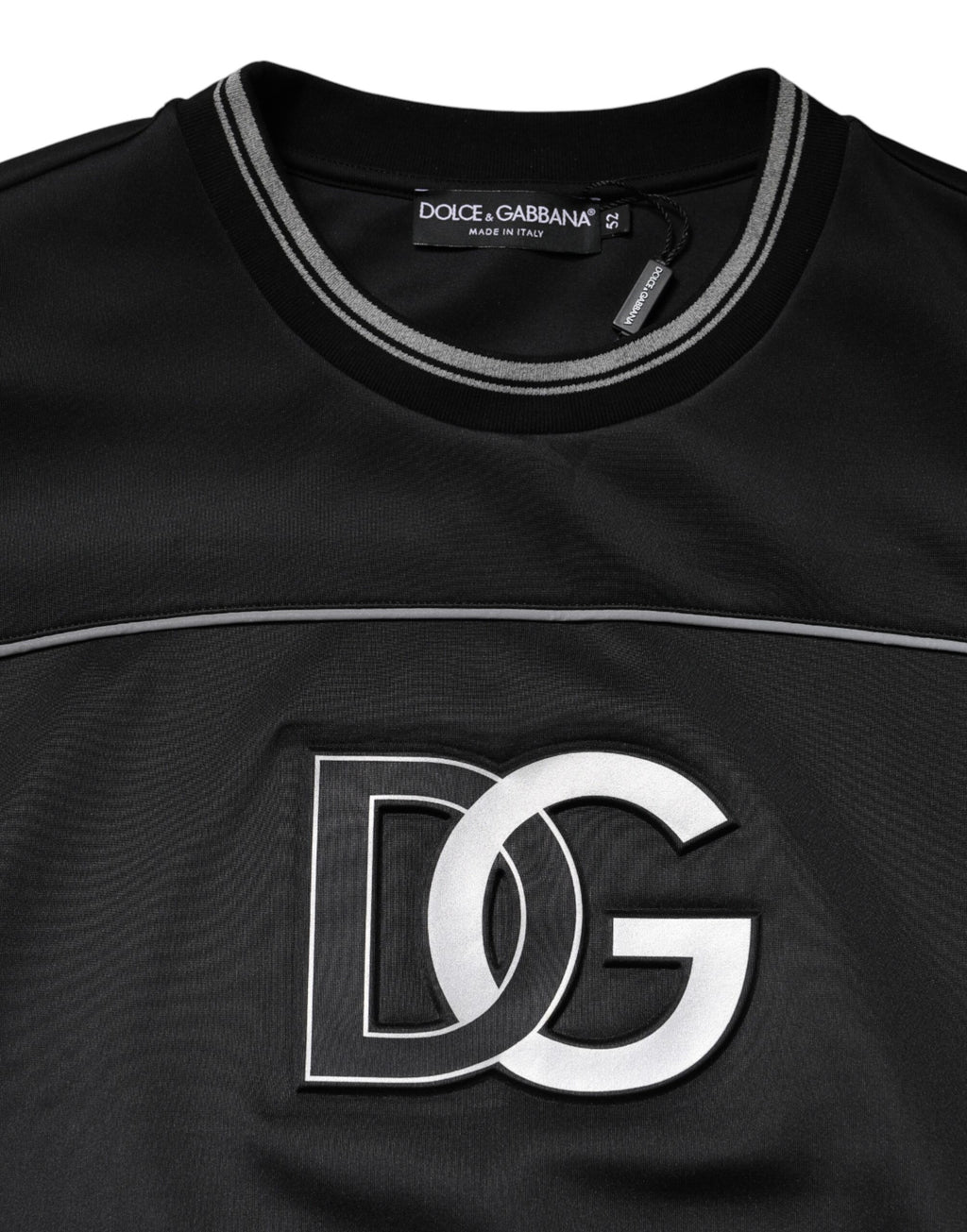 Dolce & Gabbana Black DG Logo Crew Neck Sweatshirt Sweater - Eljoys Fashion 