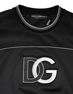 Dolce & Gabbana Black DG Logo Crew Neck Sweatshirt Sweater - Eljoys Fashion 
