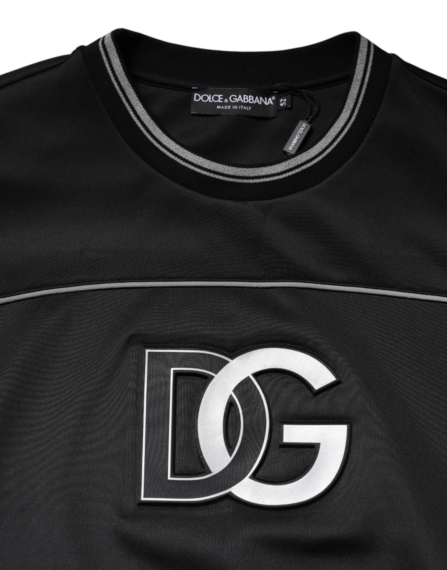 Dolce & Gabbana Black DG Logo Crew Neck Sweatshirt Sweater Dolce & Gabbana