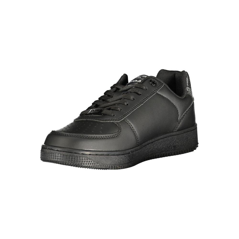 Gas Black Polyurethane Women's Sneaker - Eljoys Fashion 