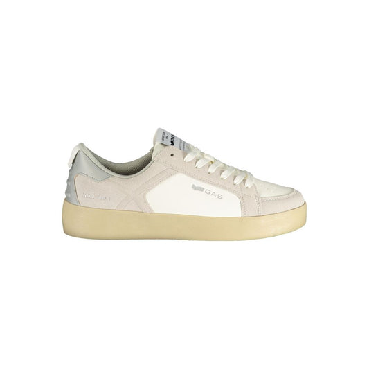 Gas White Polyurethane Women Sneaker Gas