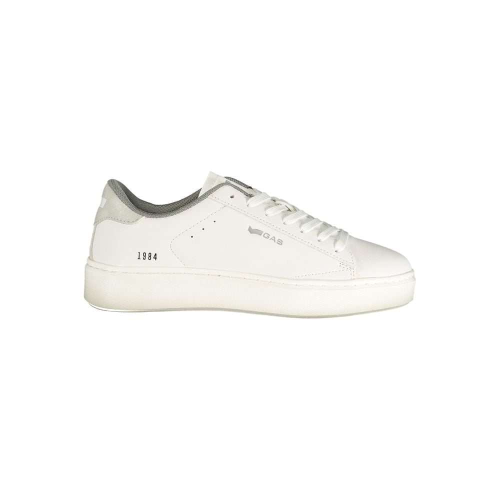 Gas Bianco Poliuretano Donna sneaker with white polyurethane upper and stylish design, perfect for casual wear.
