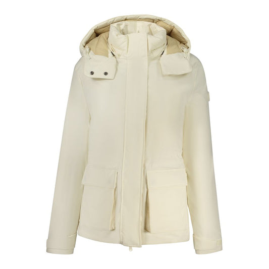 North Sails White Polyester Women Parka Jacket North Sails