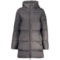 North Sails Nero polyester women's jacket displayed, featuring a sleek design and functional outdoor apparel style.