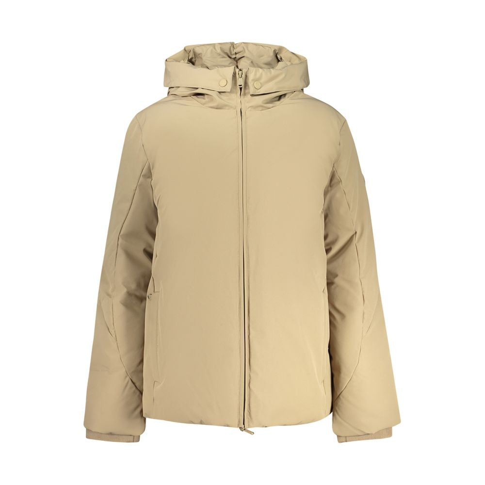North Sails Marrone polyester women's jacket with front zipper and hood, lightweight and water-resistant outdoor apparel.