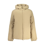 North Sails Marrone polyester women's jacket with front zipper and hood, lightweight and water-resistant outdoor apparel.