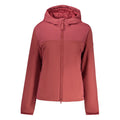 North Sails Rosso polyester women's jacket with a sleek design and front zipper, suitable for casual and outdoor wear.