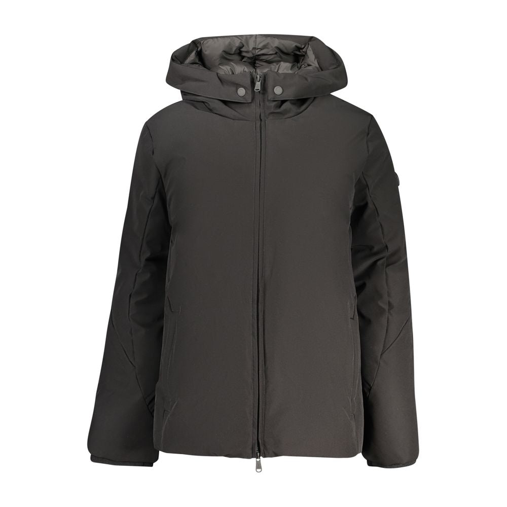 North Sails Nero polyester women's jacket with a sleek design, featuring a high collar and zip closure for a stylish, functional look.