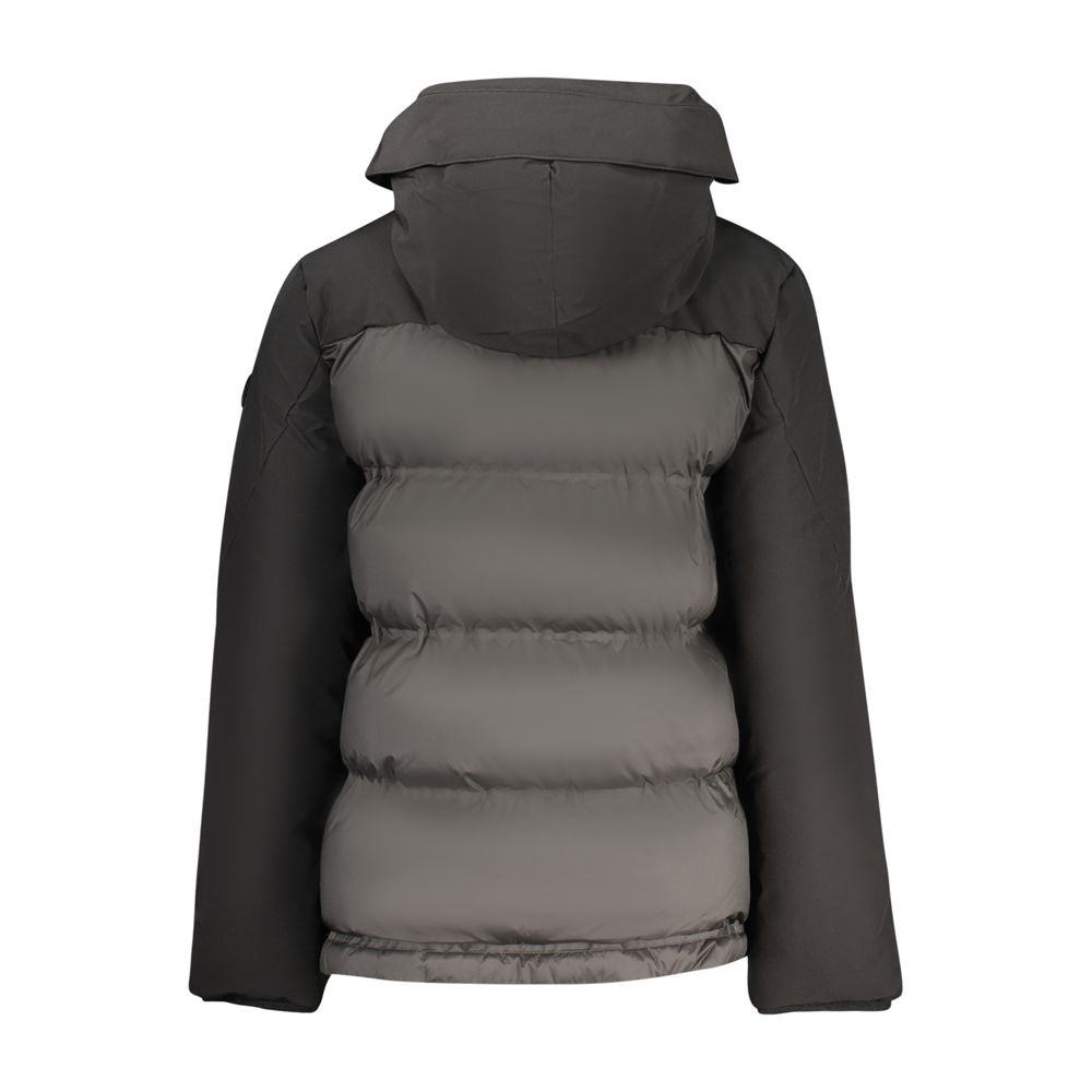 North Sails Nero polyester women's jacket, lightweight outerwear with a sleek black design and adjustable hood.