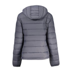 North Sails Grigio polyester women's jacket with front zipper, standing collar, and long sleeves, suitable for casual wear.