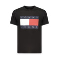 Tommy Hilfiger Nero cotton men's T-shirt in black, featuring classic crew neckline and brand logo detail.