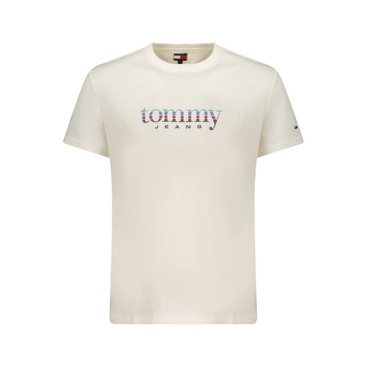 Tommy Hilfiger Bianco Cotton Men's T-Shirt Tommy Hilfiger