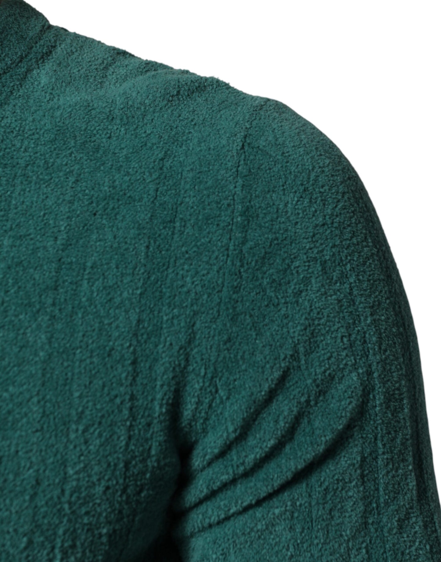 Dolce & Gabbana Dark Green Cotton Blend Men Crew Neck T-shirt Dolce & Gabbana
