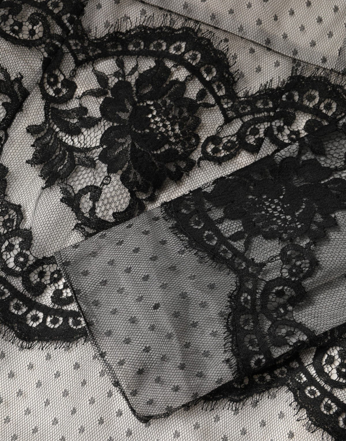Dolce & Gabbana Black White Lace Silk Blend MaxiSheath Dress - Eljoys Fashion 