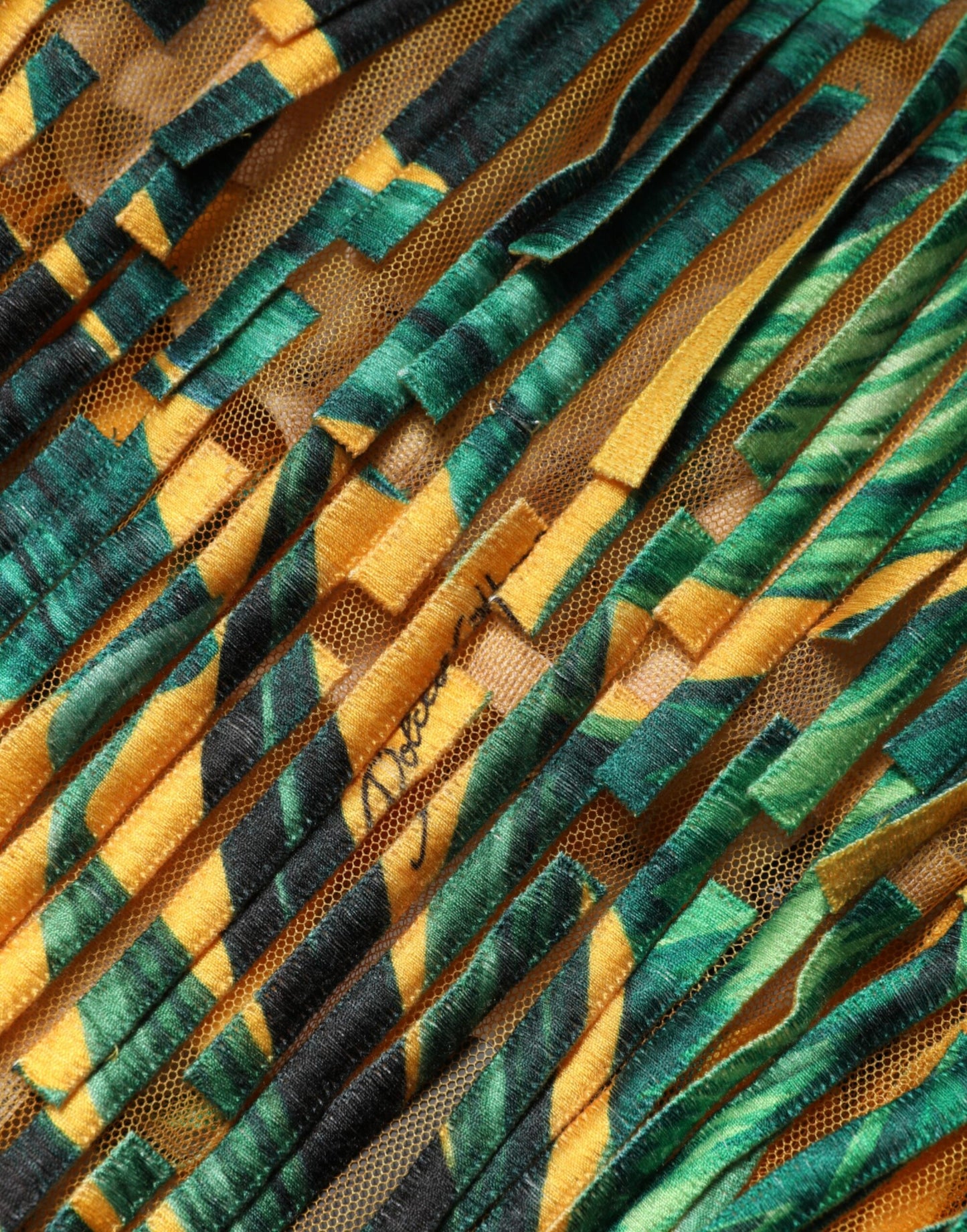 Dolce & Gabbana Multicolor Tropical Print Fringe Maxi Dress Dolce & Gabbana