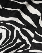Dolce & Gabbana Black White Zebra Sleeveless A-line Dress - Eljoys Fashion 