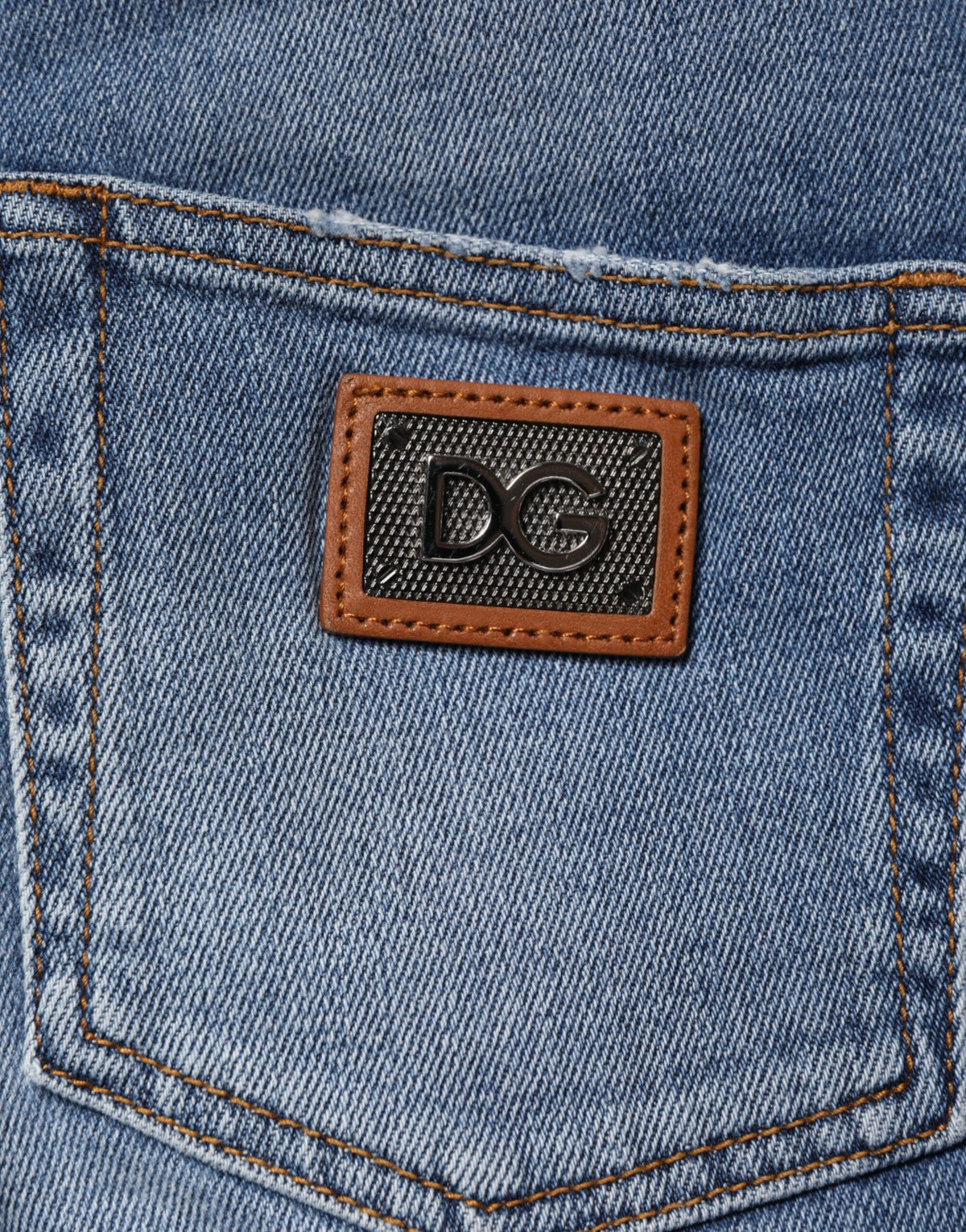 Dolce & Gabbana Blue Washed Cotton Skinny Denim Trouser Jeans - Eljoys Fashion 