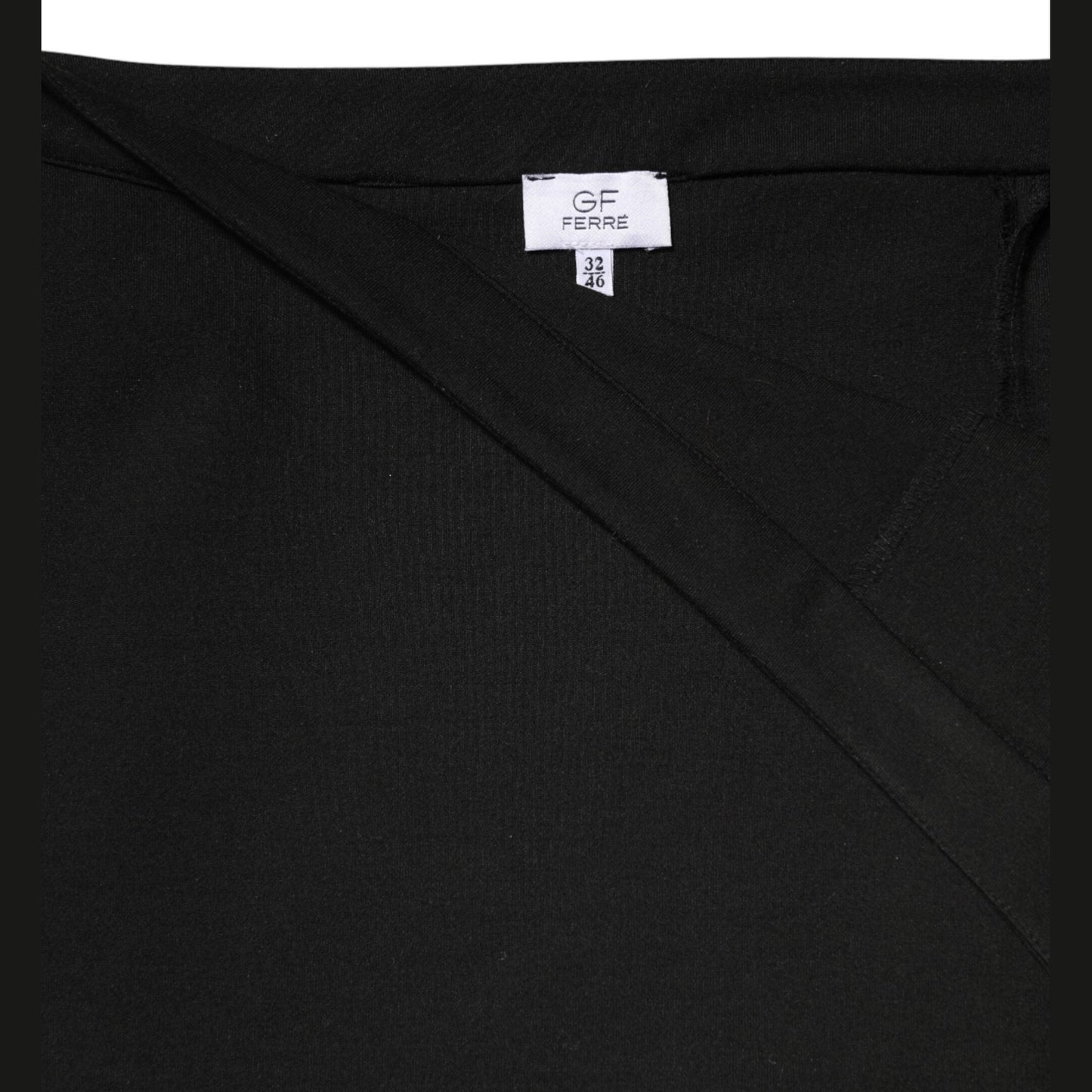 GF Ferre Black Polyester Pencil Cut Knee Length Women Skirt GF Ferre