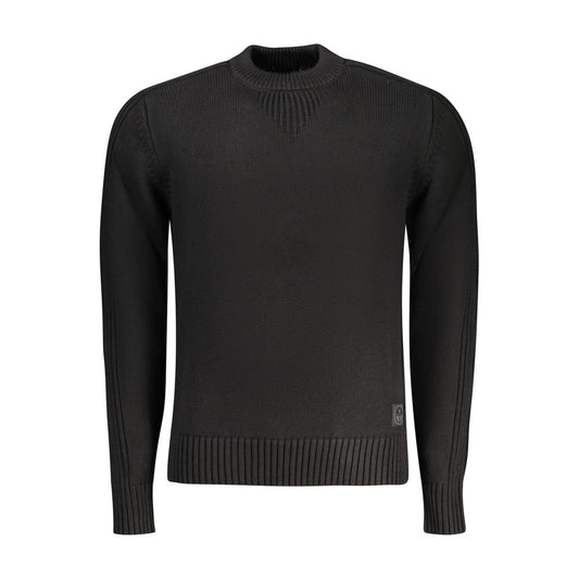 North Sails Black Cotton Men Sweater North Sails