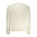 North Sails Bianco Poliammide men's sweater in white, featuring a classic knit design and crew neckline.