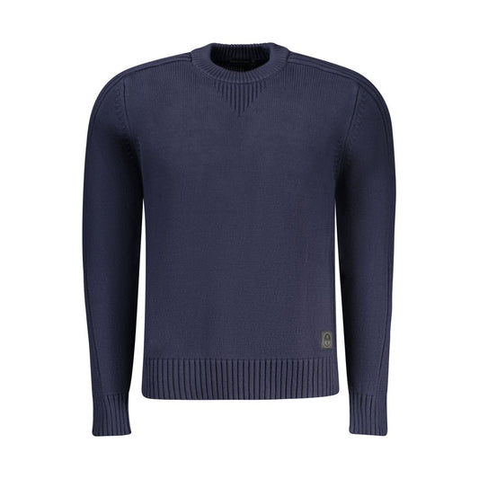 North Sails Blue Cotton Men Sweater North Sails