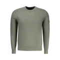 North Sails Verde Viscosa men’s sweater, lightweight knit with green and white striped pattern, casual and comfortable style.