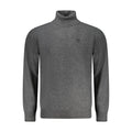 North Sails Grigio Poliammide men's sweater, lightweight knit with ribbed cuffs and neckline, in a stylish gray color.